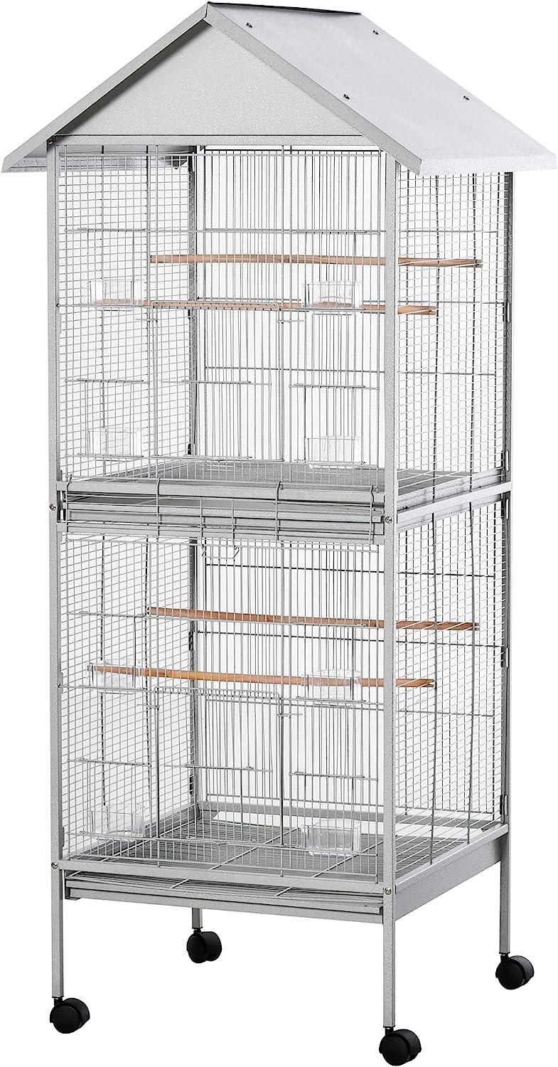 Tall Large cage With Perch Stand And Wheels - A12 - 170cm