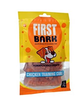 First Bark Yummylicious Treats Chicken Training Cubes, Medium-70 g
