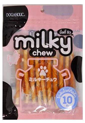 Dogaholic Dog Treats - Milky Chew Chicken Stick Style