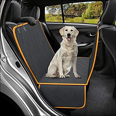 DSAATN Dog Seat Cover with Flaps Scratch-proof Seat Cover Hammock Waterproof Car Seat Covers for Dogs Hammock Soft Nonslip Dog Seat Covers Barrier for Car Truck SUV Back Seat 